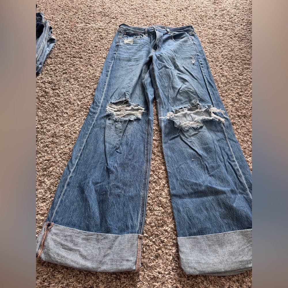 American Eagle Outfitters Blue Comfort Stretch Jeans